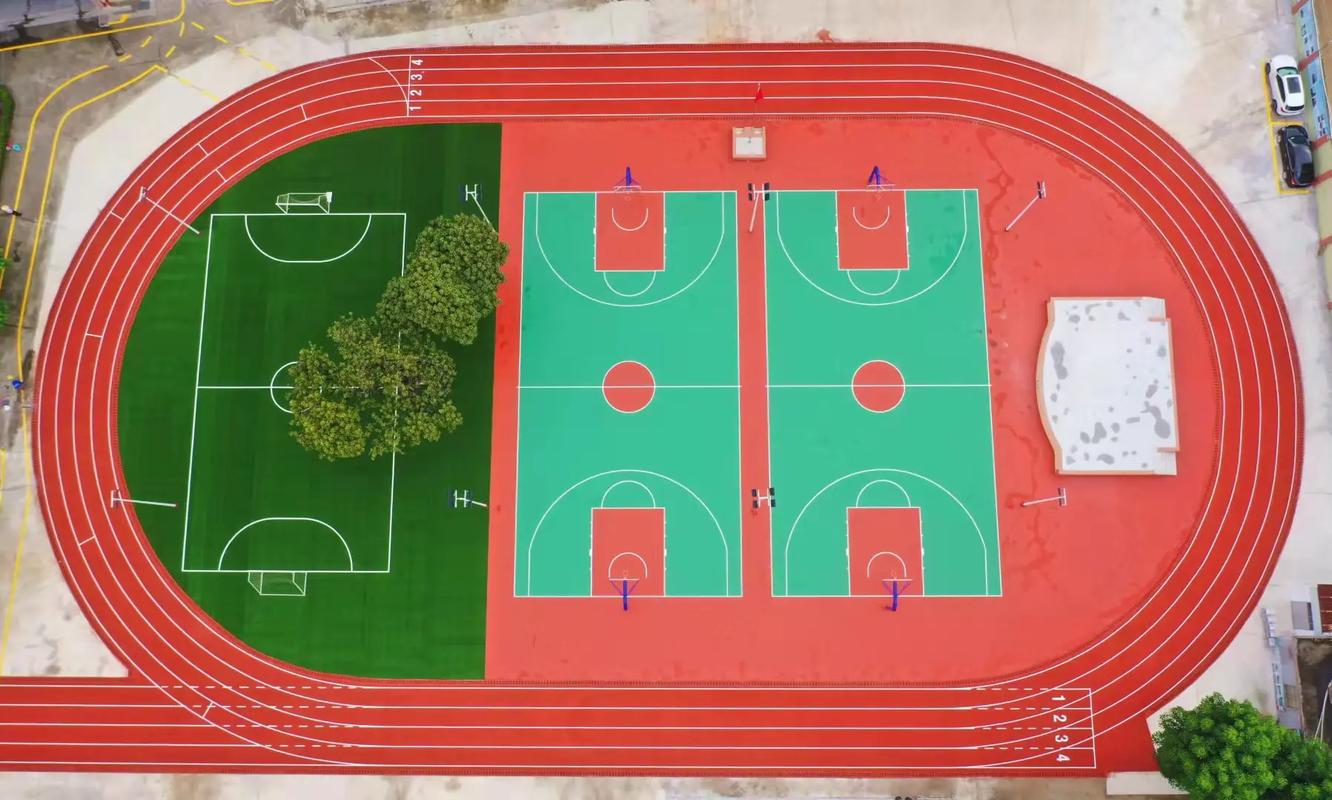 汕尾市学校塑胶跑道篮球场 - 方案